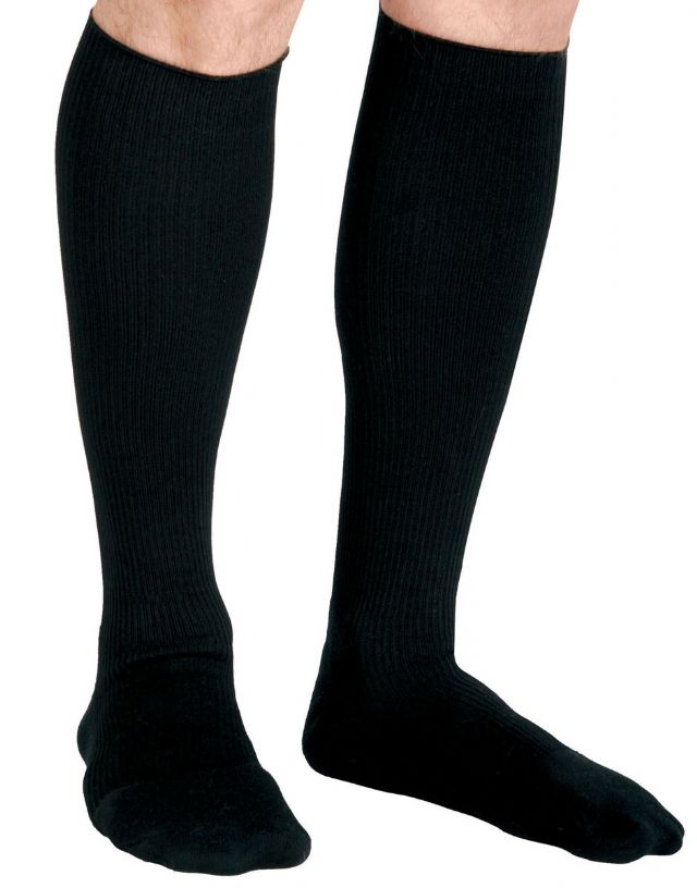 long black knee length socks